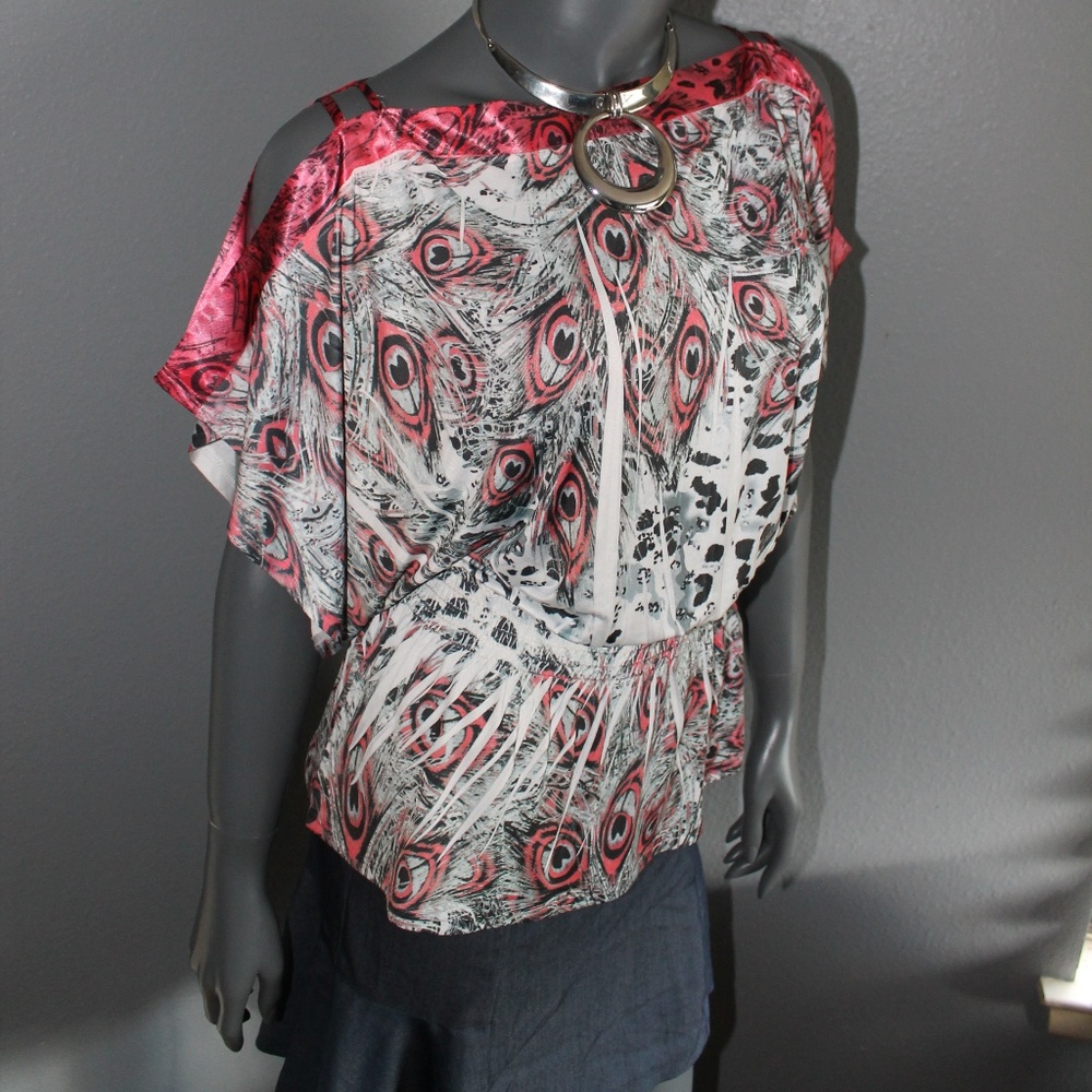 Bui Yah Kah Babydoll Ruched Waist Top Size XS